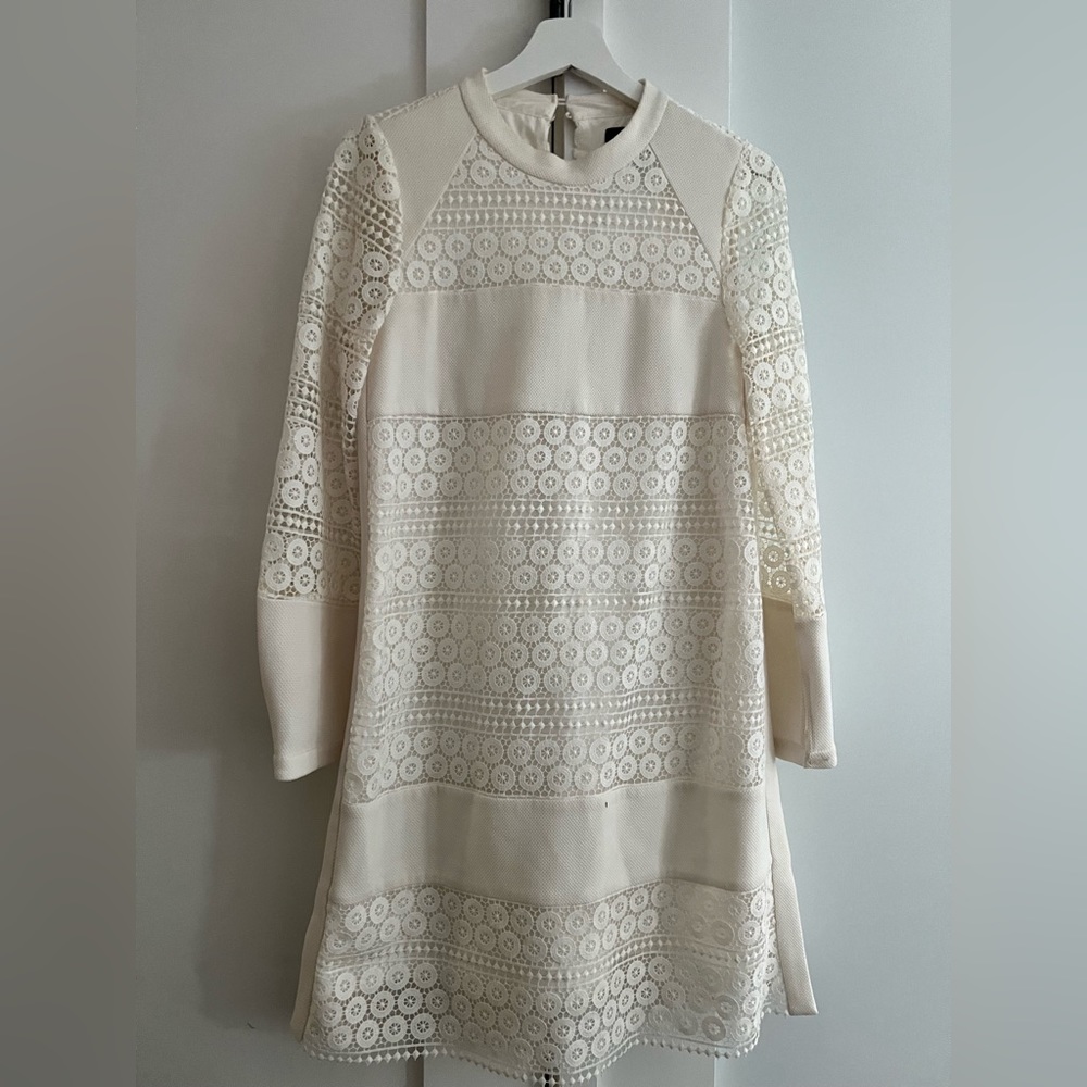 Knee-Length, White BCBGMaxazria Dress